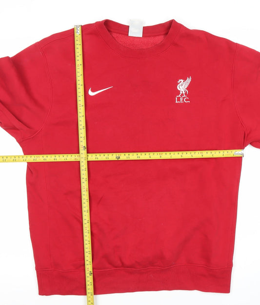 Nike Liverpool FC Men’s Red Sweatshirt Pullover Small Regular Fit