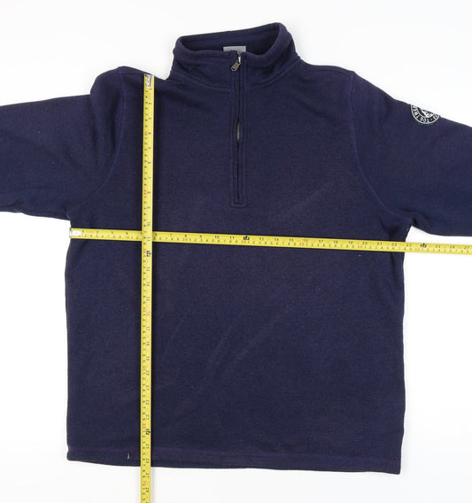 TOG24 Mens Blue XL Fleece Sweatshirt 1/2 Zip Pullover Outdoor