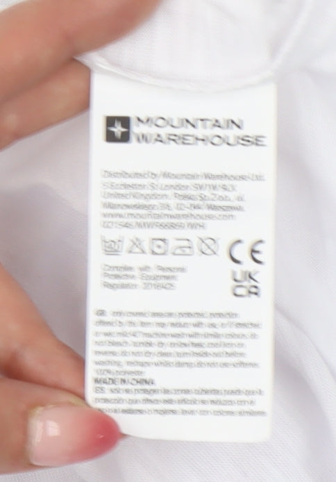 Mountain Warehouse Womens White Size 16 Scoop Neck Quick Dry T-Shirt