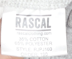 Rascal Boys Grey Jogger Sweatpants XL Zip Pockets Elastic Waist