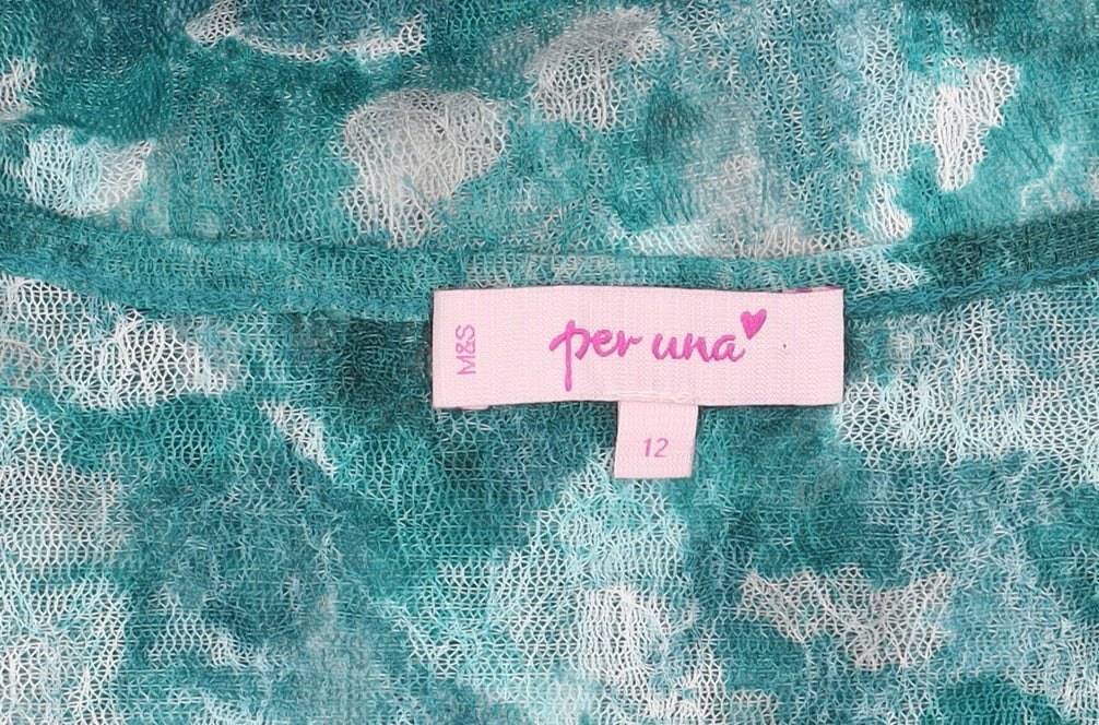 Marks and Spencer Women’s Green Floral Tunic Blouse Size 12