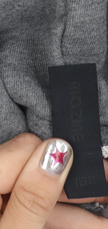 Mazine Boys Grey Pullover Hoodie 15-16 Yrs Regular Fit Cotton Blend