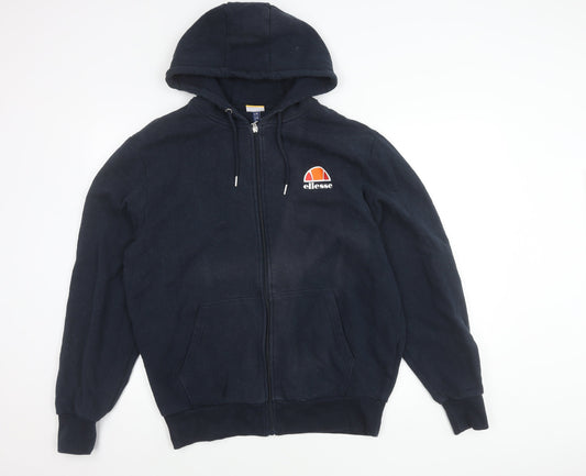 Ellesse Men’s Blue XL Full Zip Hoodie Jacket Cotton Blend