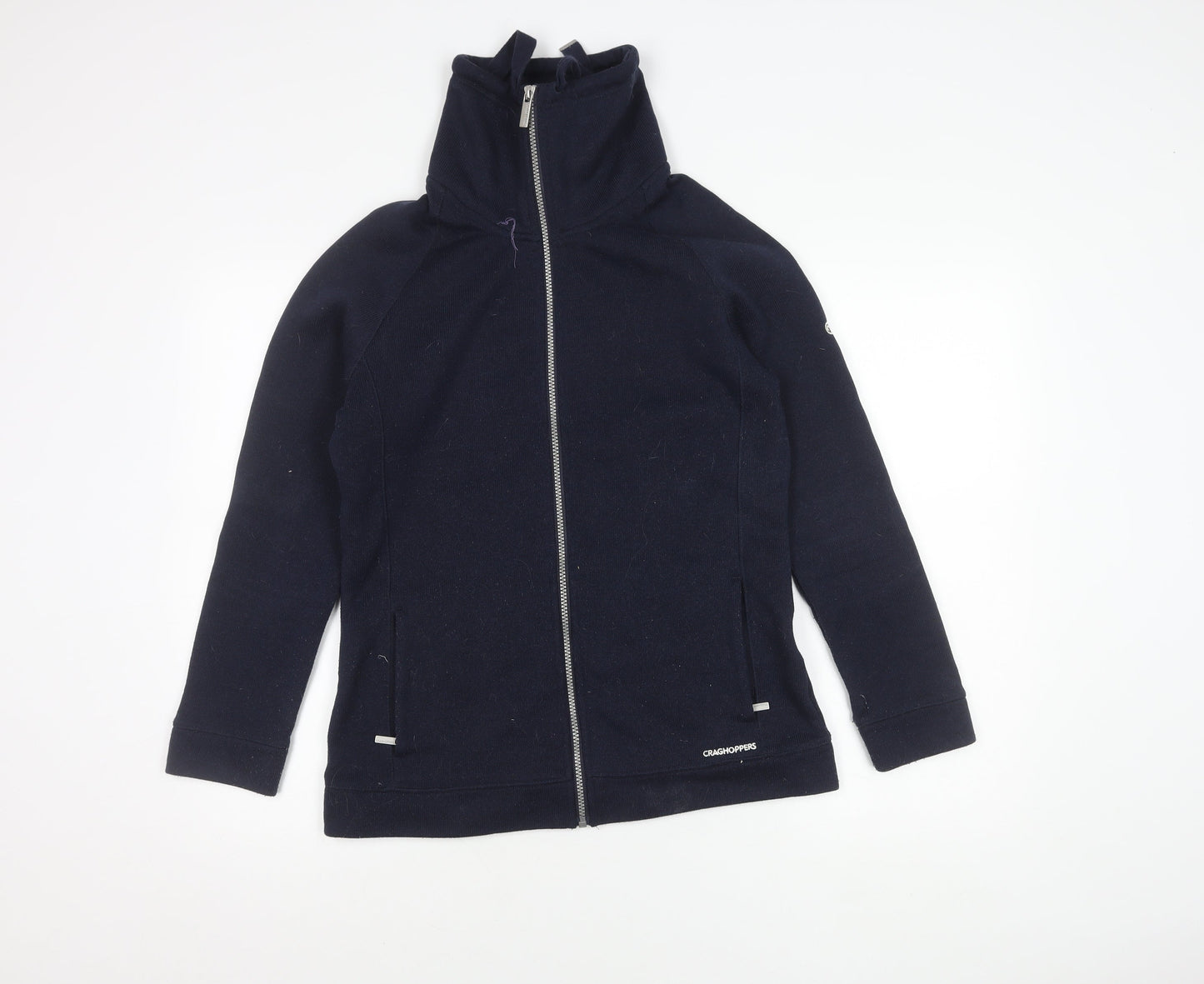 Craghoppers Womens Black Fleece Jacket UK 12 Full Zip Outdoor