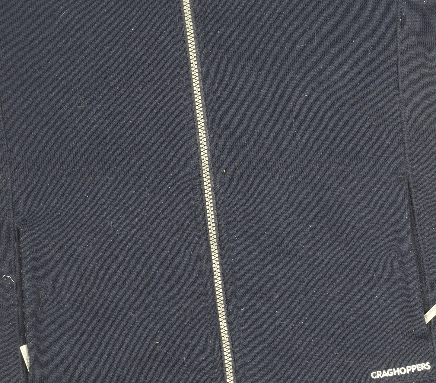 Craghoppers Womens Black Fleece Jacket UK 12 Full Zip Outdoor