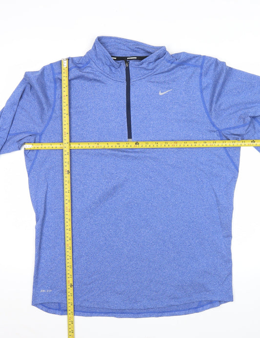 Nike Men’s Blue Dri-FIT XL 1/4 Zip Athletic Sweatshirt Running Top