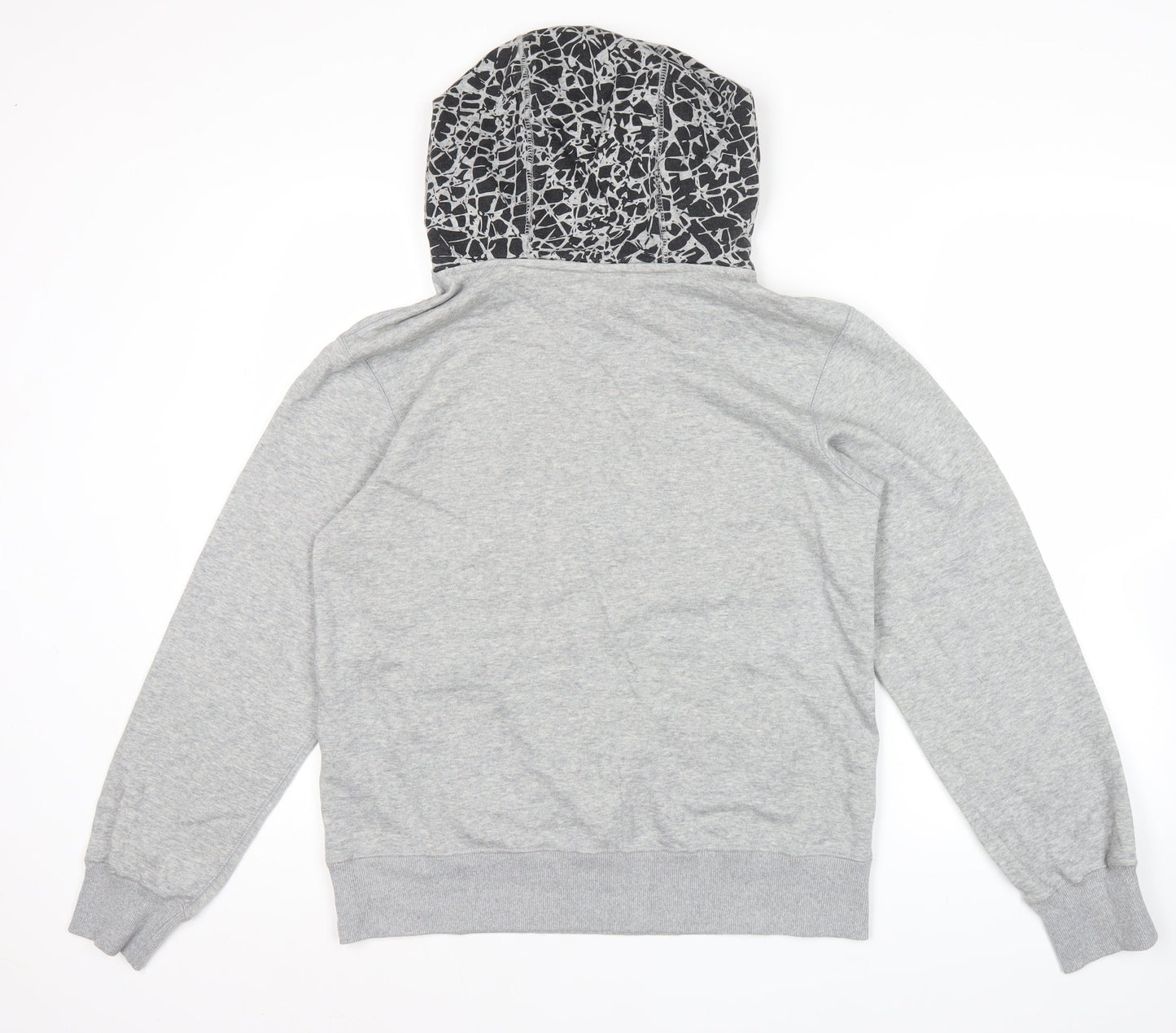 Nike Men's Grey Pullover Hoodie M Sports Graphic Hooded Sweatshirt