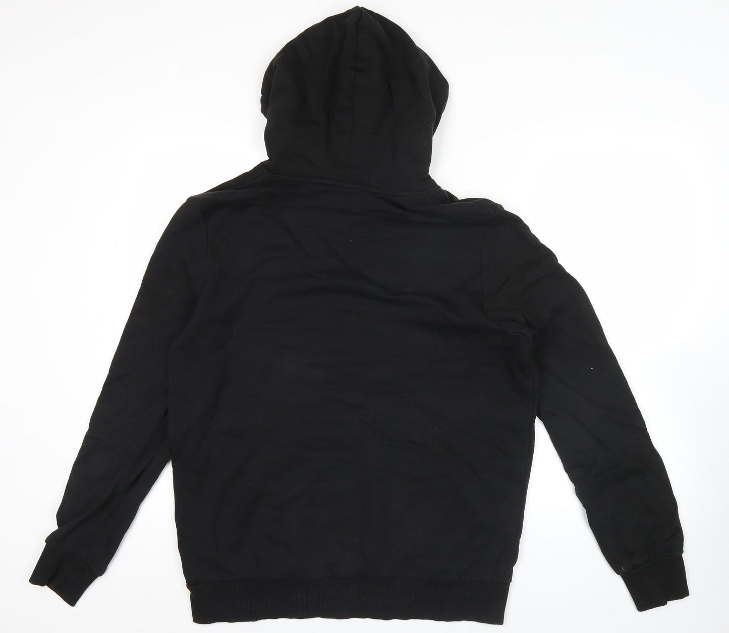 Puma Mens Black Pullover Hoodie L Logo Graphic Sportswear