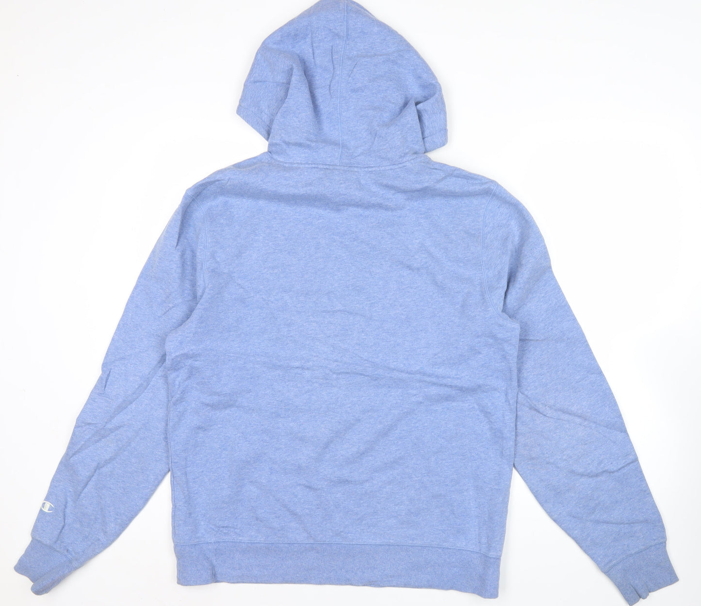 Champion Mens Blue Pullover Hoodie Size M Regular Fit Logo
