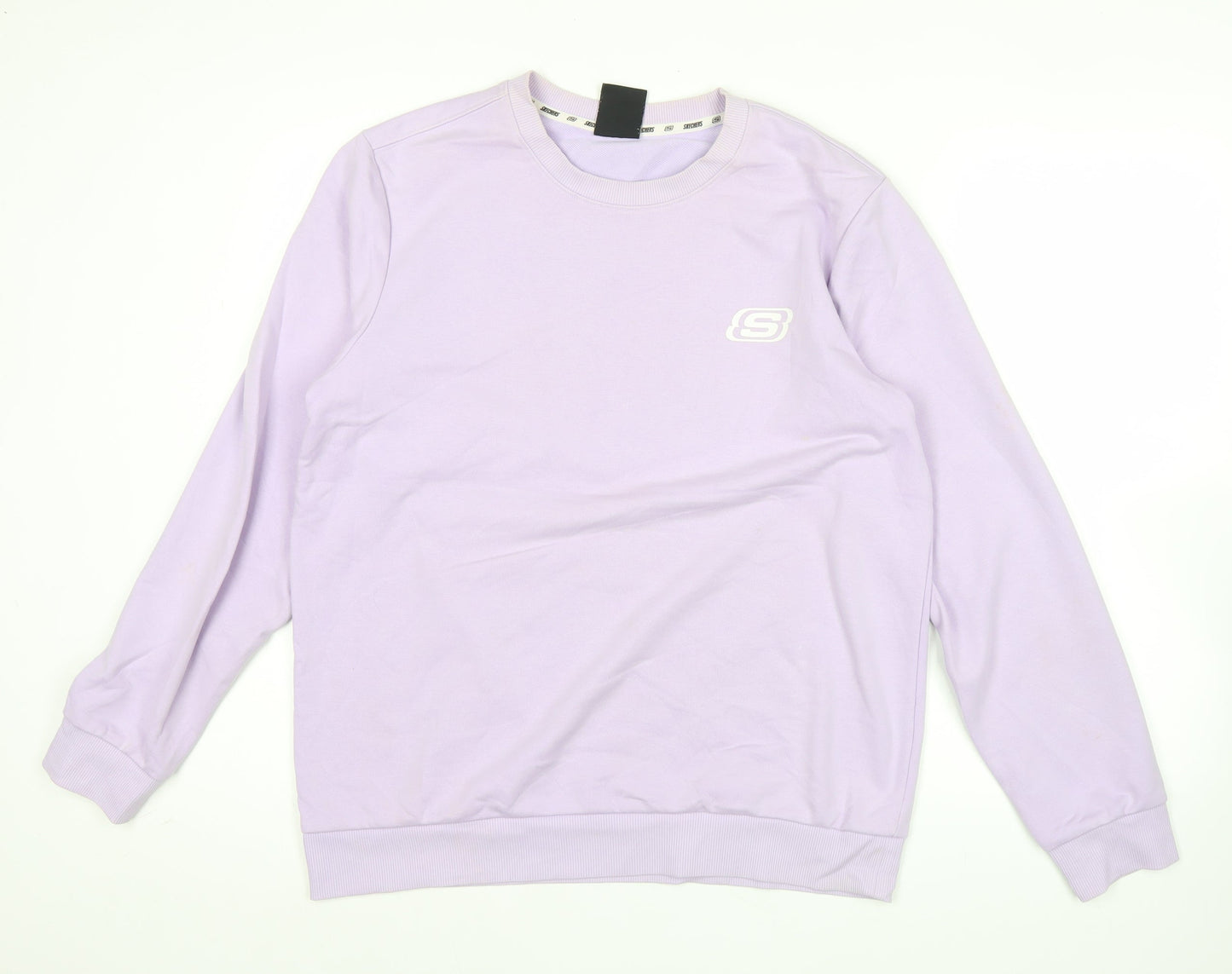 Skechers Men’s Purple Graphic Logo Pullover Sweatshirt M