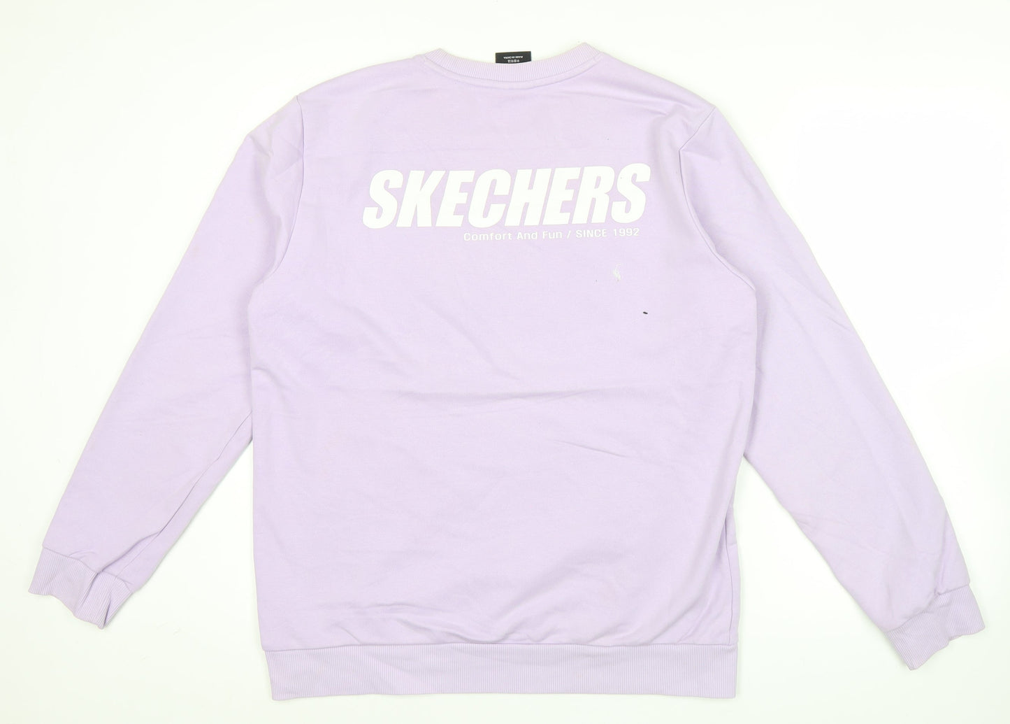 Skechers Men’s Purple Graphic Logo Pullover Sweatshirt M