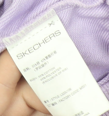 Skechers Men’s Purple Graphic Logo Pullover Sweatshirt M