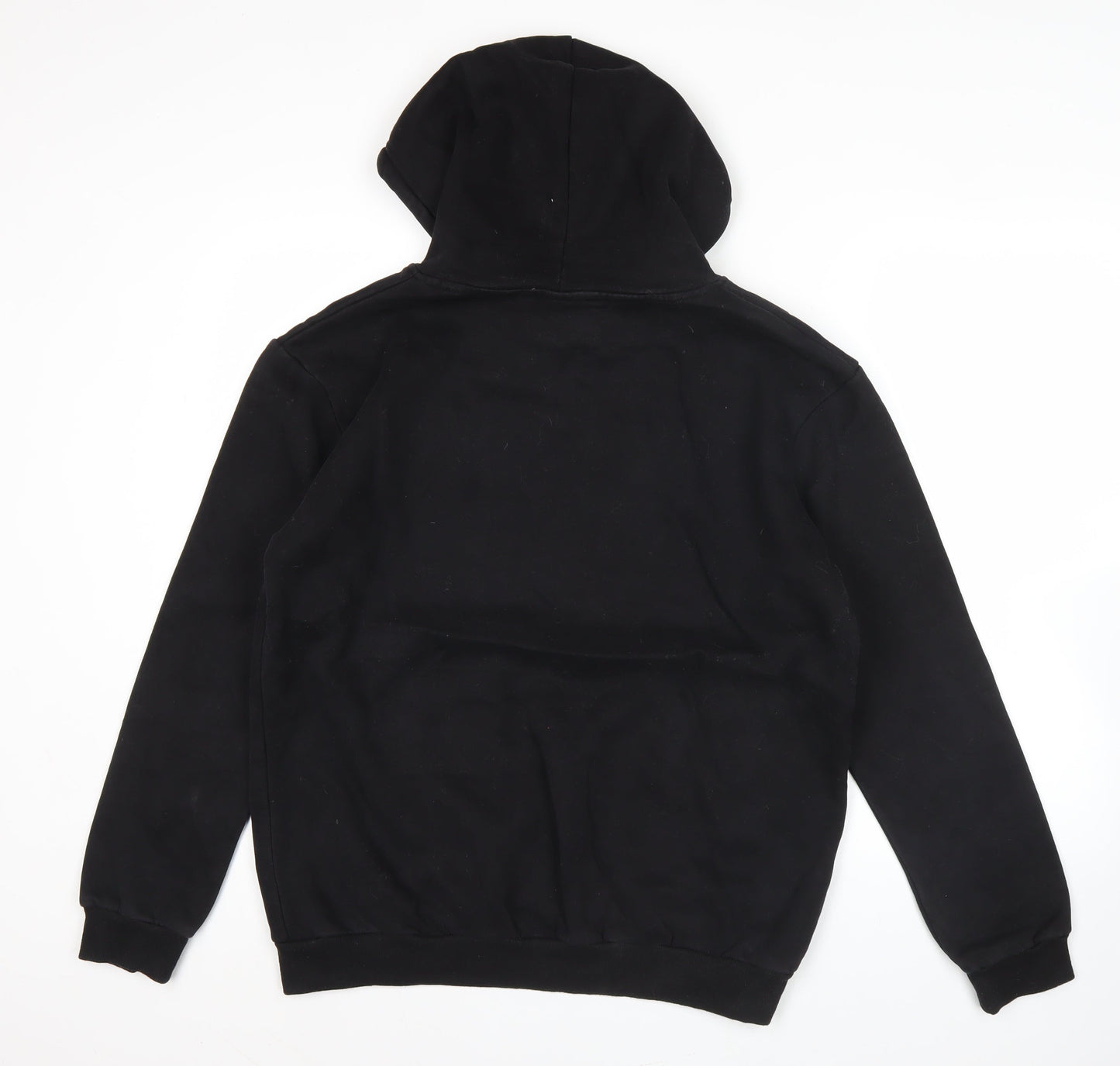 Nike Mens Black Pullover Hoodie L Regular Fit Fleece Sweatshirt