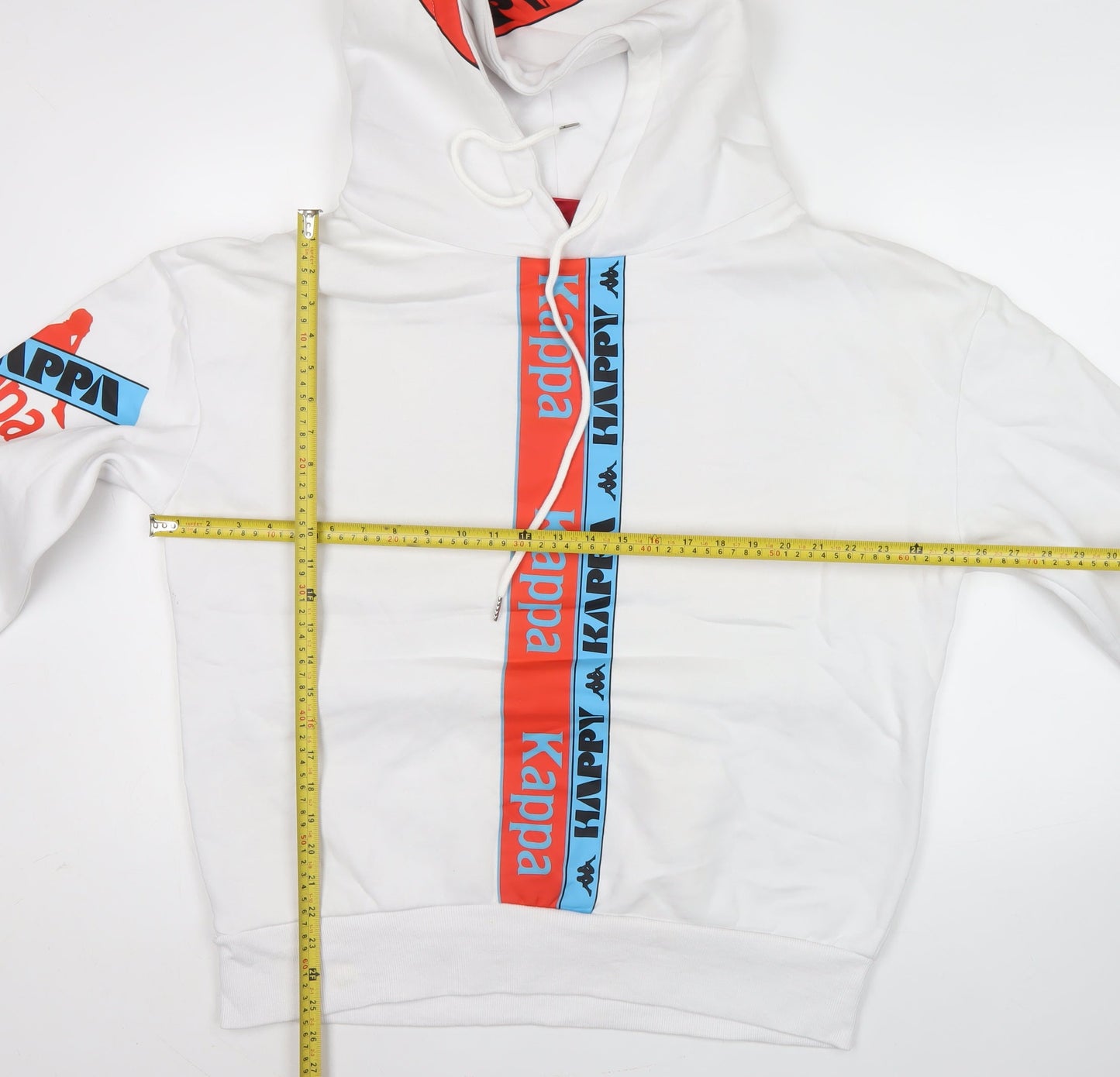 Kappa Men’s White Pullover Hoodie M Logo Graphic Sportswear