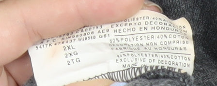 Champion Men’s Grey 2XL Pullover Sweatshirt Crew Neck Logo