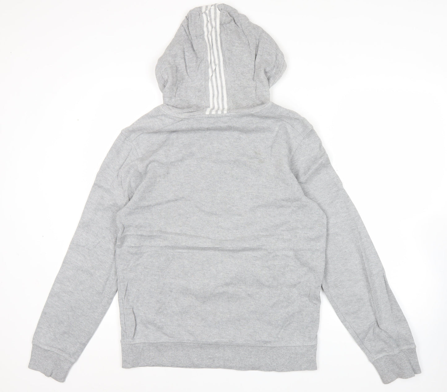 FILA Men’s Grey Pullover Hoodie L Logo Drawstring Pocket