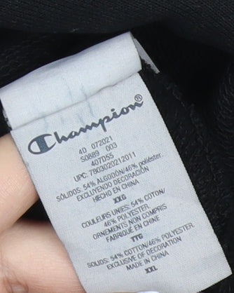 Champion Men’s Black 2XL Pullover Hoodie Regular Fit