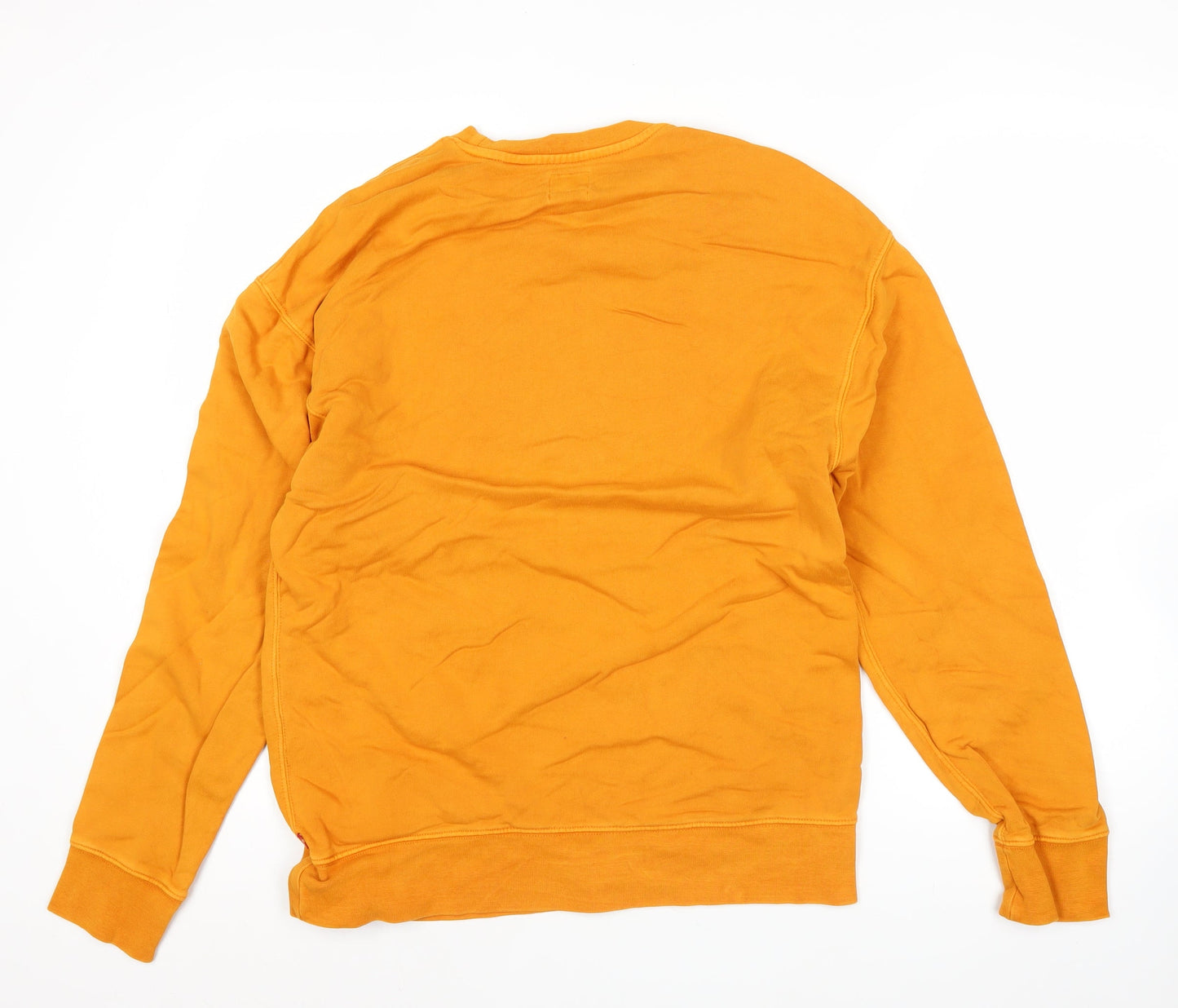 Levi's Men's Orange Pullover Logo Sweatshirt Size L Regular Fit
