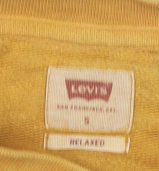 Levi's Men's Orange Pullover Logo Sweatshirt Size L Regular Fit