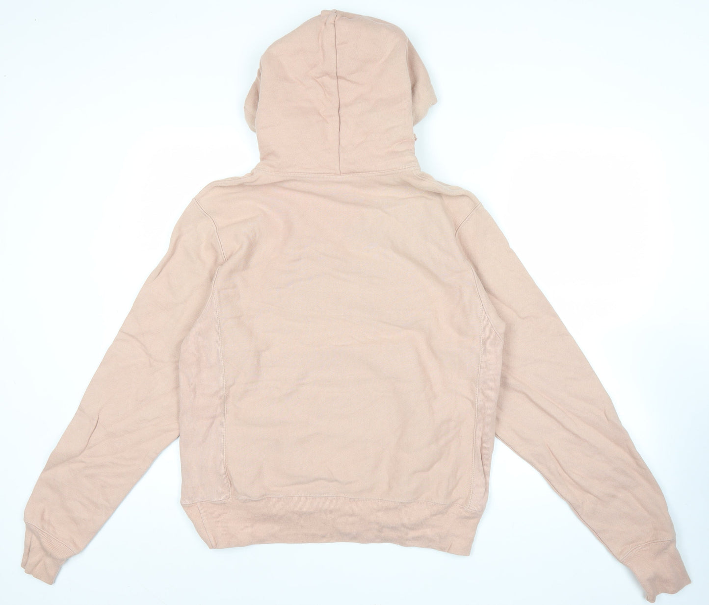 Champion Men’s Beige Pullover Hoodie Small Logo Regular Fit