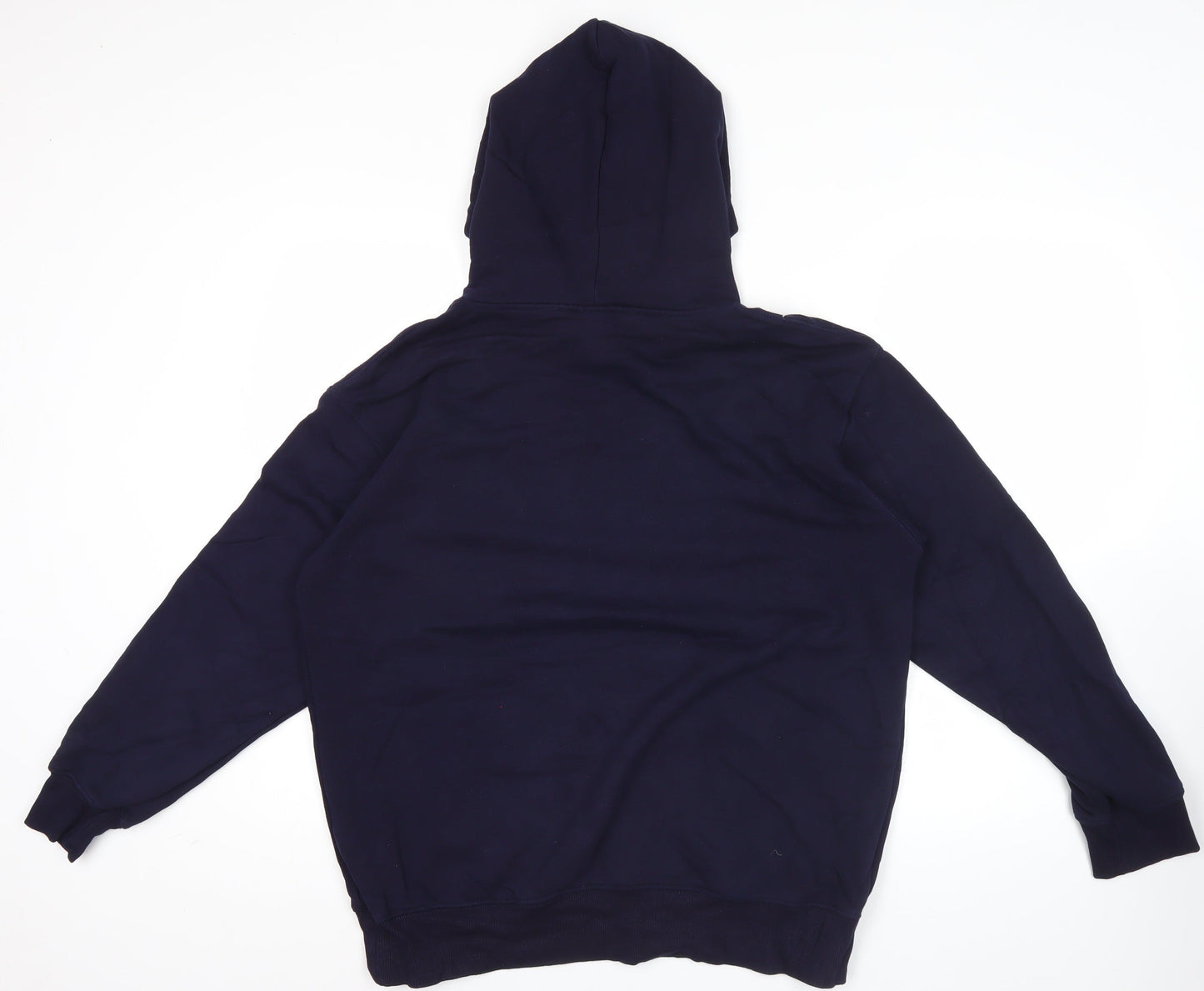 Champion Mens Blue Large Pullover Hoodie Logo Sports Sweatshirt