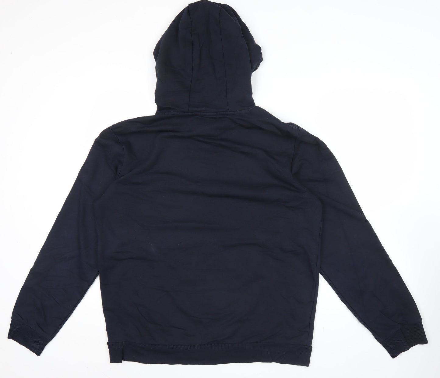Skechers Men’s Blue Pullover Hoodie L Logo Graphic Casual