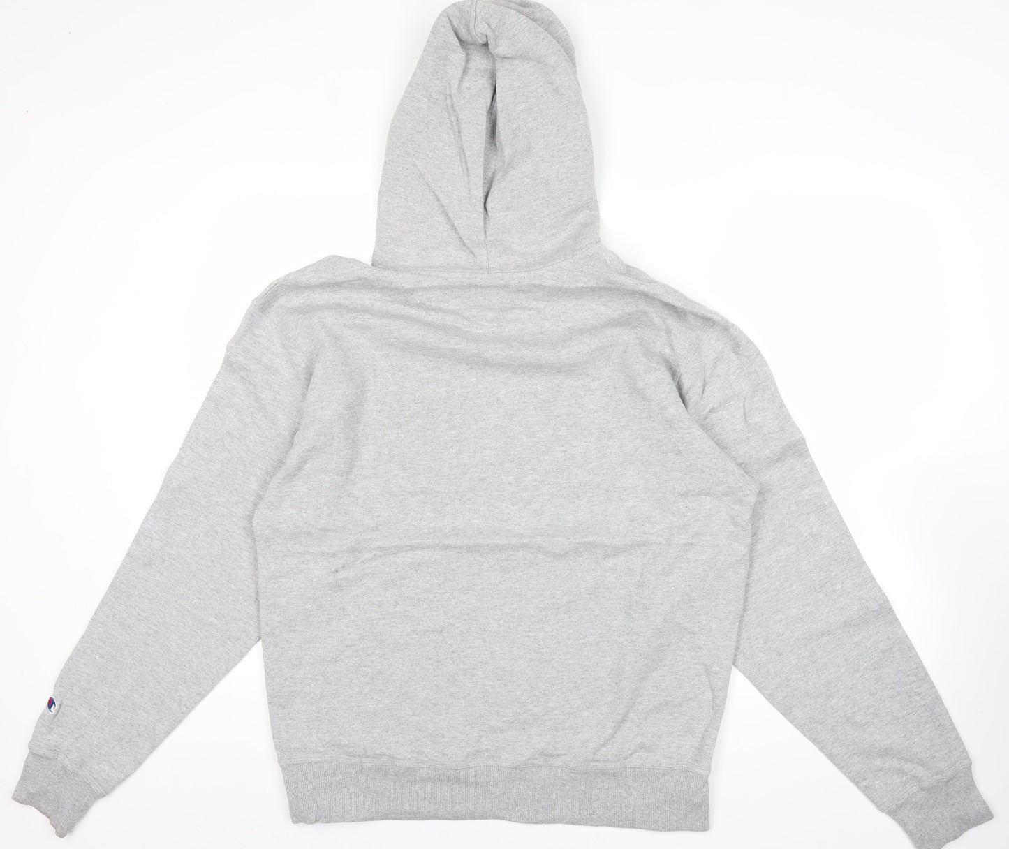 Champion Men’s Grey M Pullover Hoodie Fleece Logo Sweatshirt