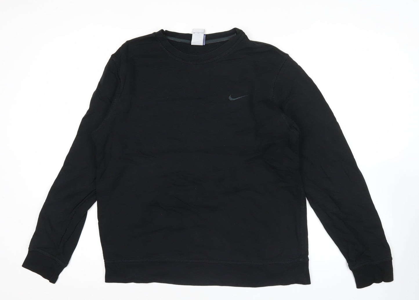 Nike Mens Black 2XL Pullover Sweatshirt Crew Neck Long Sleeve