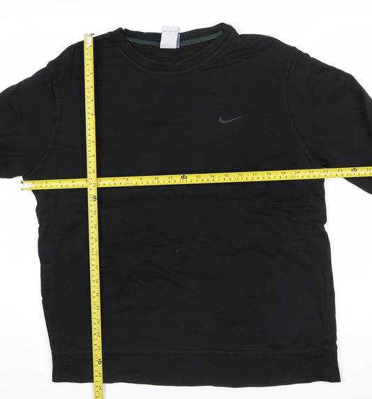 Nike Mens Black 2XL Pullover Sweatshirt Crew Neck Long Sleeve