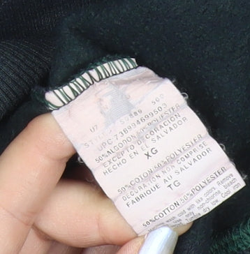 Champion Men's Green XL Pullover Hoodie with Logo