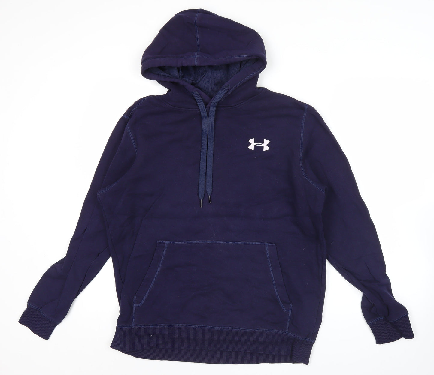 Under Armour Men’s Blue Pullover Hoodie M Logo Sportswear