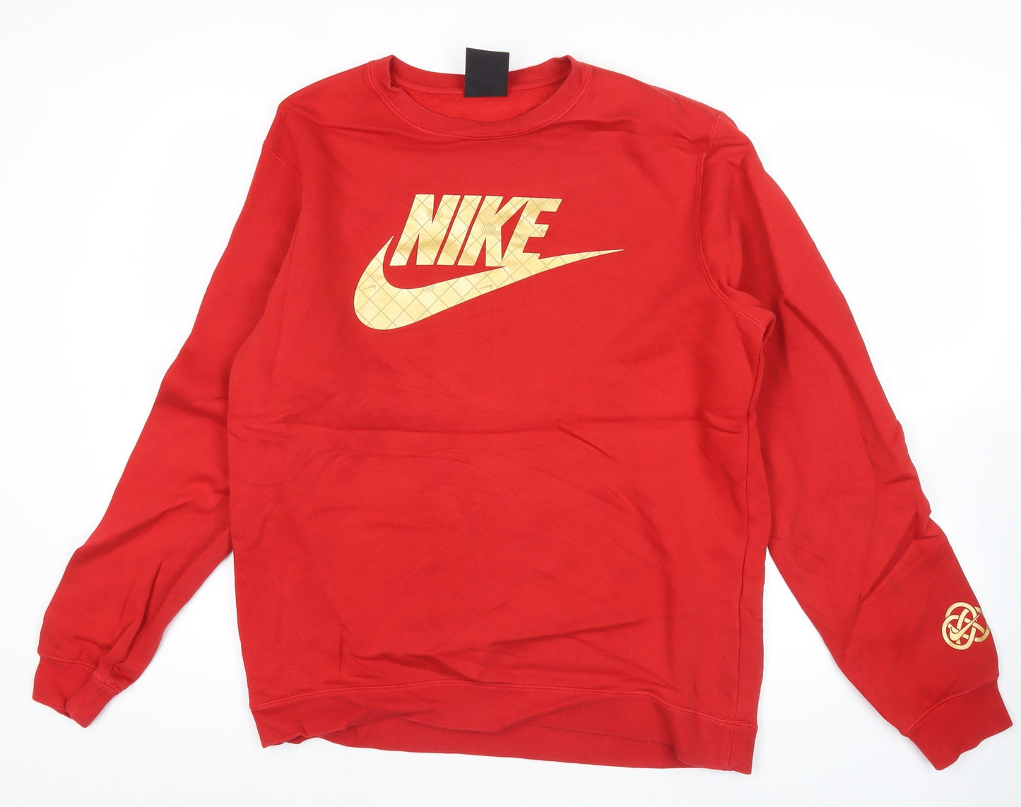 Nike Men’s Red XL Pullover Sweatshirt Crew Neck Sports Logo