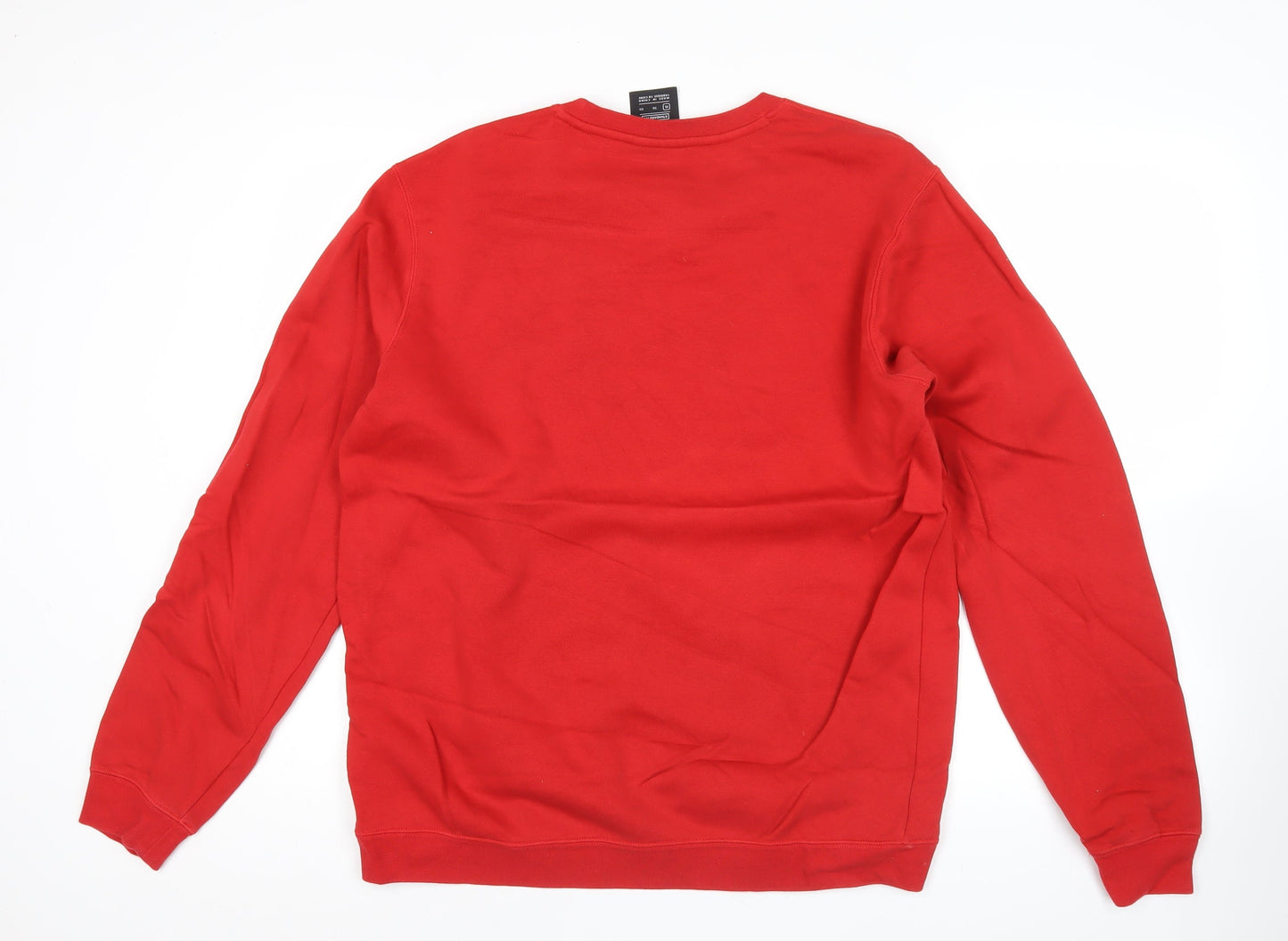 Nike Men’s Red XL Pullover Sweatshirt Crew Neck Sports Logo
