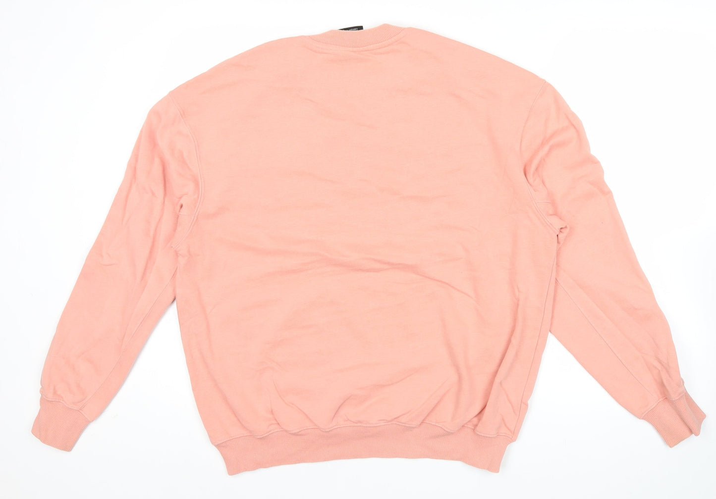 Nike Men's Pink M Pullover Sweatshirt Crew Neck Logo Sportswear