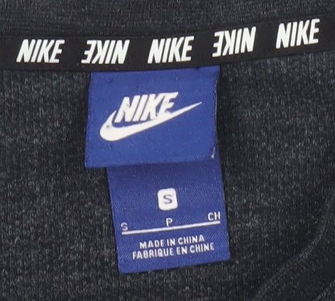 Nike Men's Black Small Pullover Sweatshirt Crew Neck Logo Sportswear