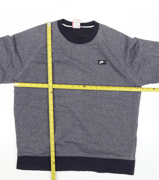 Nike Men’s Grey XL Pullover Sweatshirt Long Sleeve Crew Neck