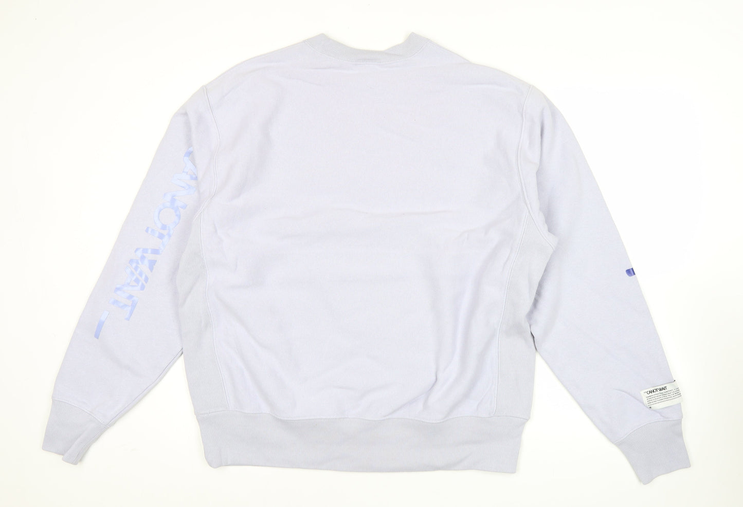 Champion Men’s Grey Reverse Weave Sweatshirt L Pullover Crew Neck Logo