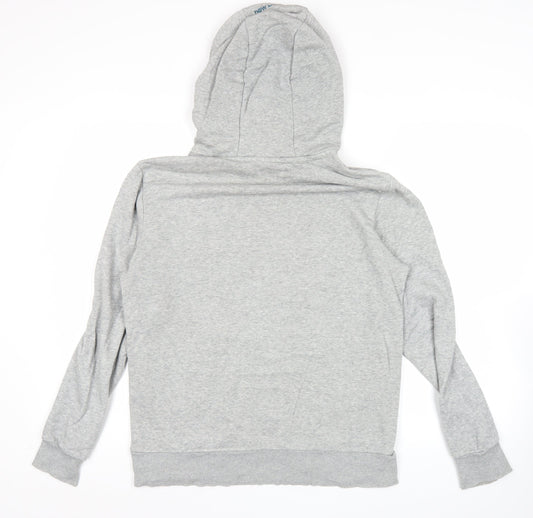 New Balance Men’s Grey Pullover Hoodie Size M Logo Sportswear