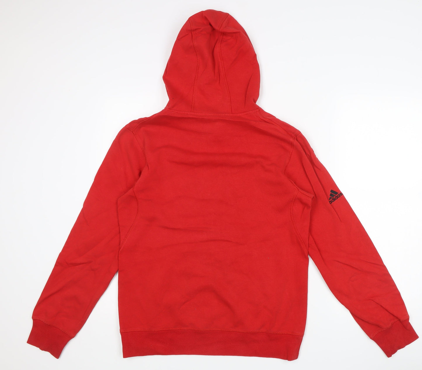 Adidas Men’s Red Pullover Hoodie Size M Graphic Print Chicago Sports