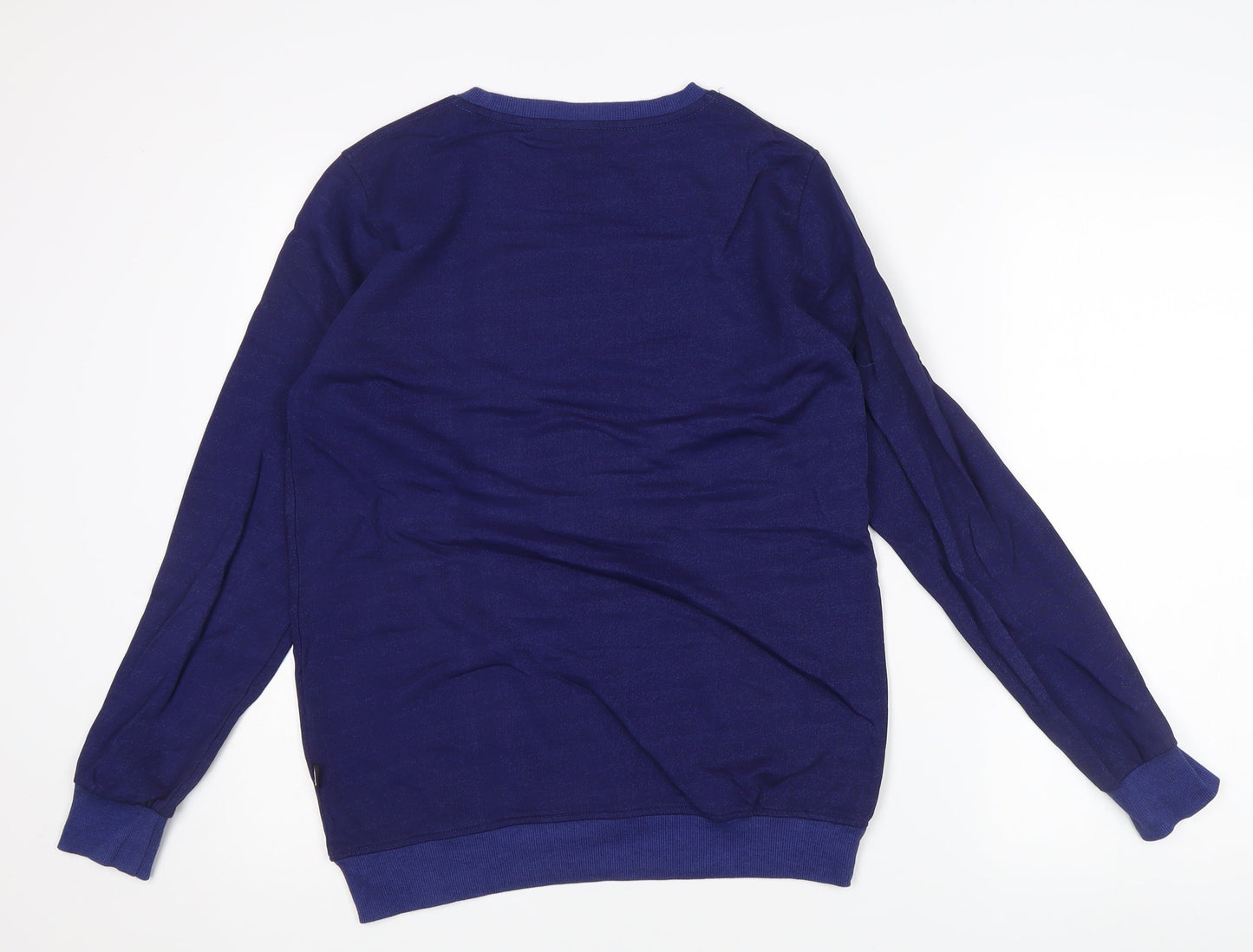 Nike Mens Blue L Pullover Sweatshirt Crew Neck Logo Graphic Print
