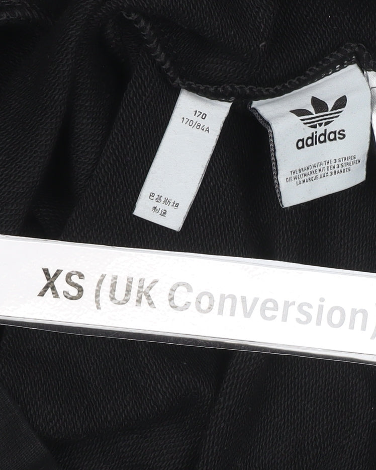 Adidas Mens Black XS Pullover Crew Neck Logo Sweatshirt