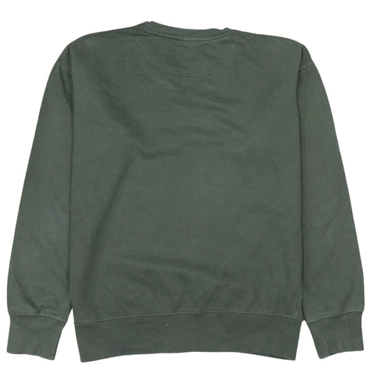 Ellesse Mens Green Sweatshirt Size M Crew Neck Pullover Logo Sportswear