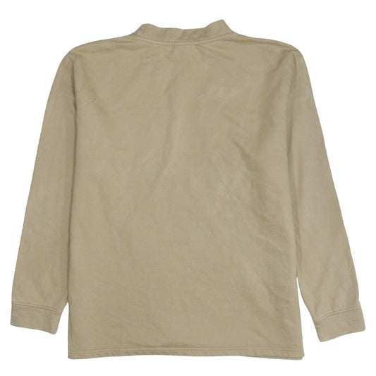 Ellesse Womens Beige Logo Pullover Sweatshirt Size 12 Long Sleeve