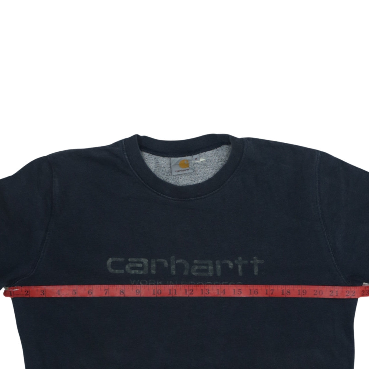 Carhartt Men’s Black Sweatshirt M Pullover Crew Neck Logo Fleece