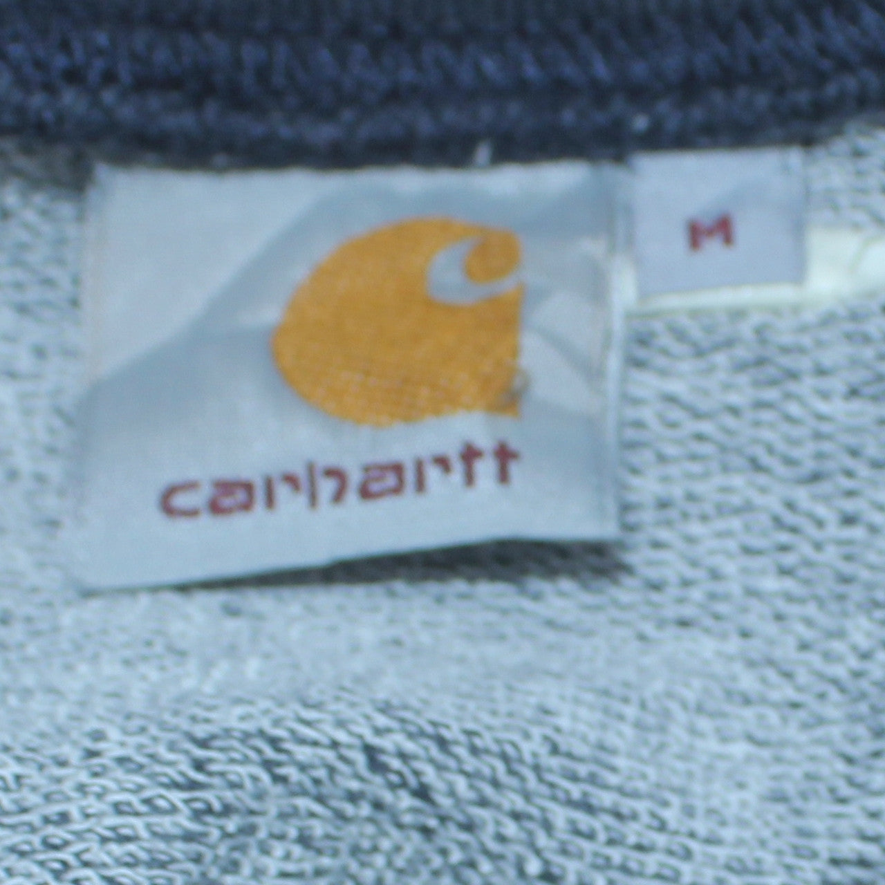 Carhartt Men’s Black Sweatshirt M Pullover Crew Neck Logo Fleece