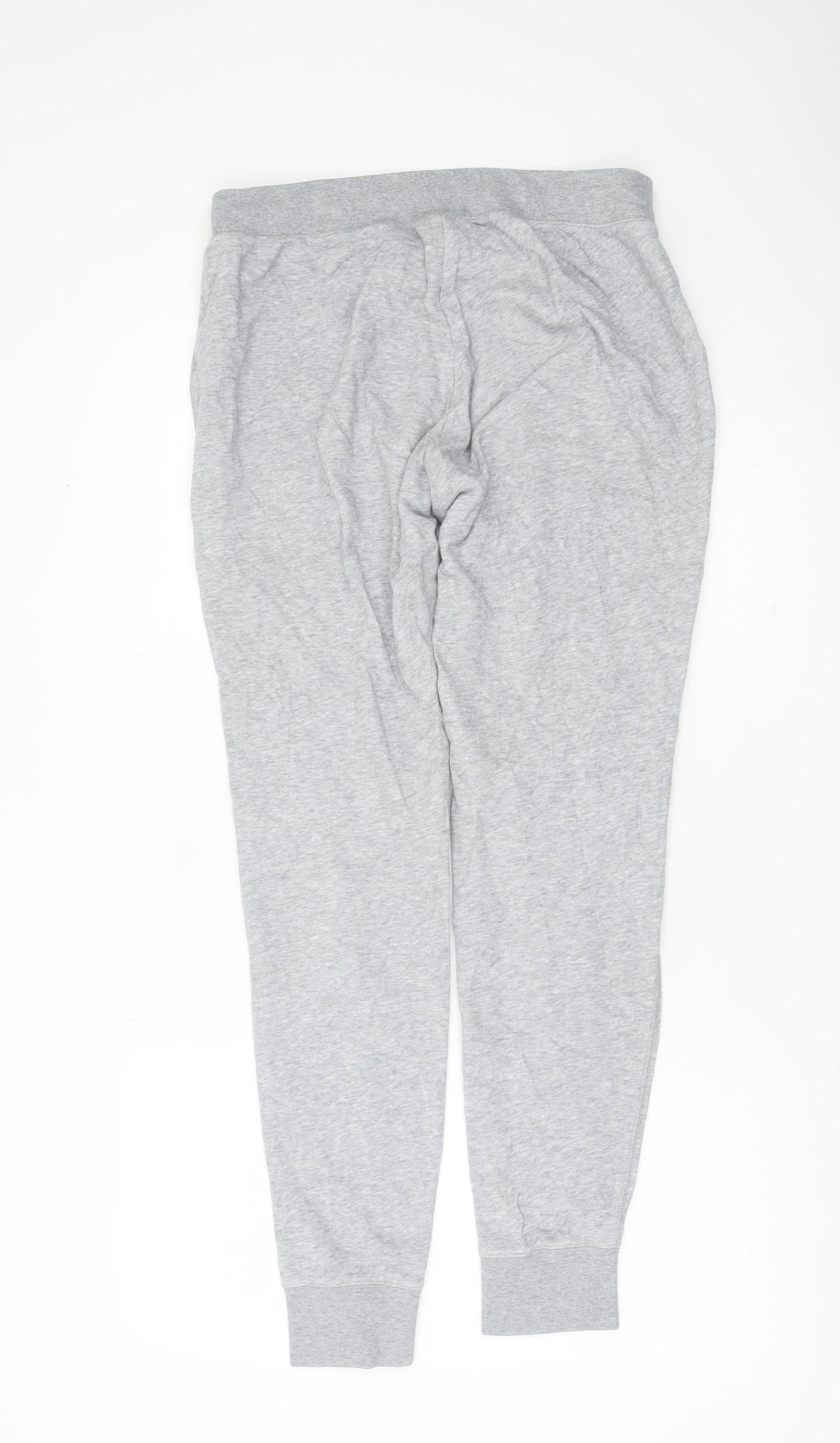 Nike Womens Grey Jogger Sweatpants L Tapered Fit Cotton Blend