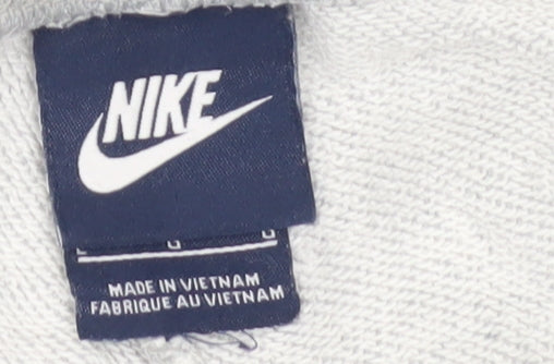 Nike Womens Grey Jogger Sweatpants L Tapered Fit Cotton Blend