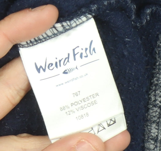 Weird Fish Men's Blue M Quarter Zip Pullover Sweatshirt