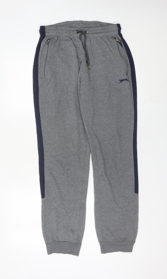 Slazenger Men’s Grey Sweatpants L Sports Joggers Casual