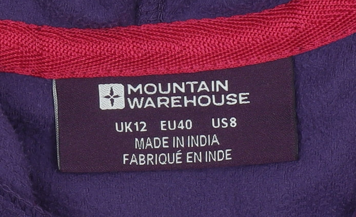 Mountain Warehouse Women’s Purple Fleece Hoodie UK 12